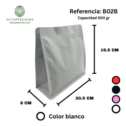 Bolsa para café 500 g color blanco