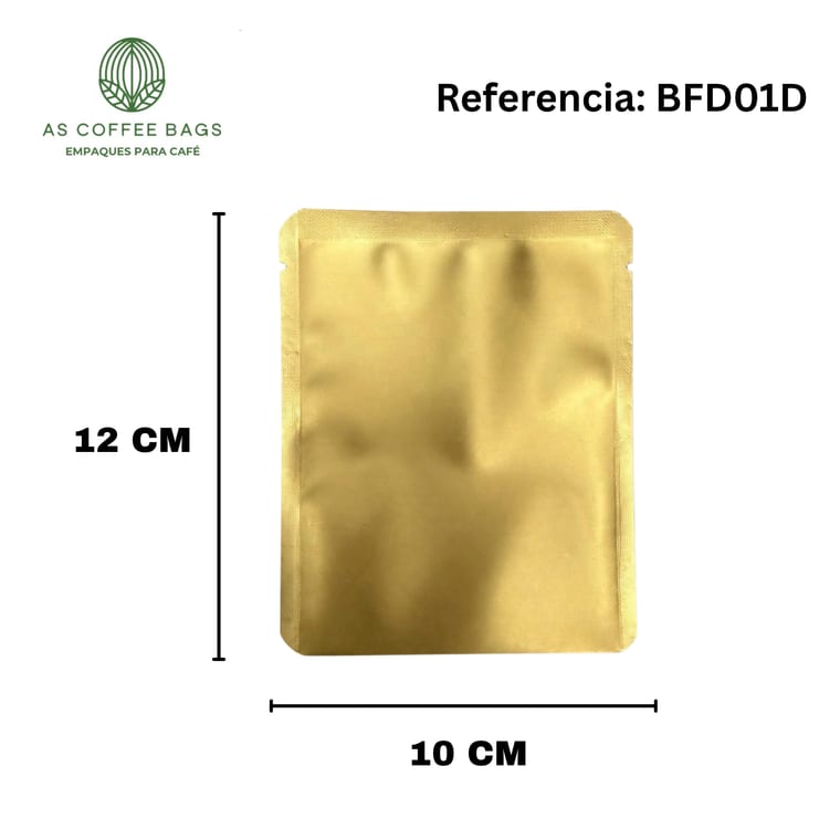 Bolsa para filtro drip color dorado